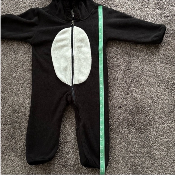 Baby Fleece Hooded Romper Bodysuit Onesie 6-12 months - Picture 9 of 10